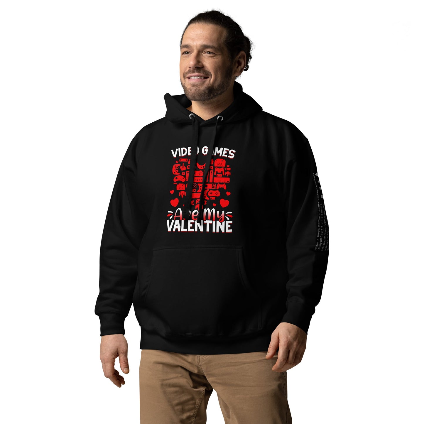 Video games are my valentine Unisex Hoodie by DarkByteGear