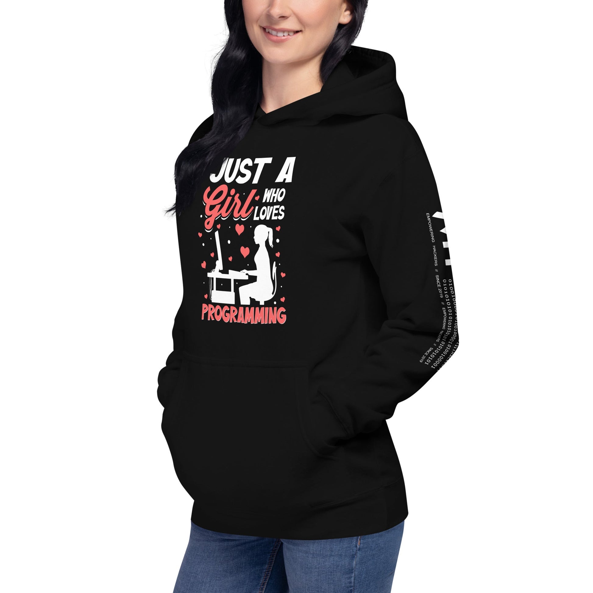 Just a girl who loves programming - Unisex Hoodie by DarkByteGear