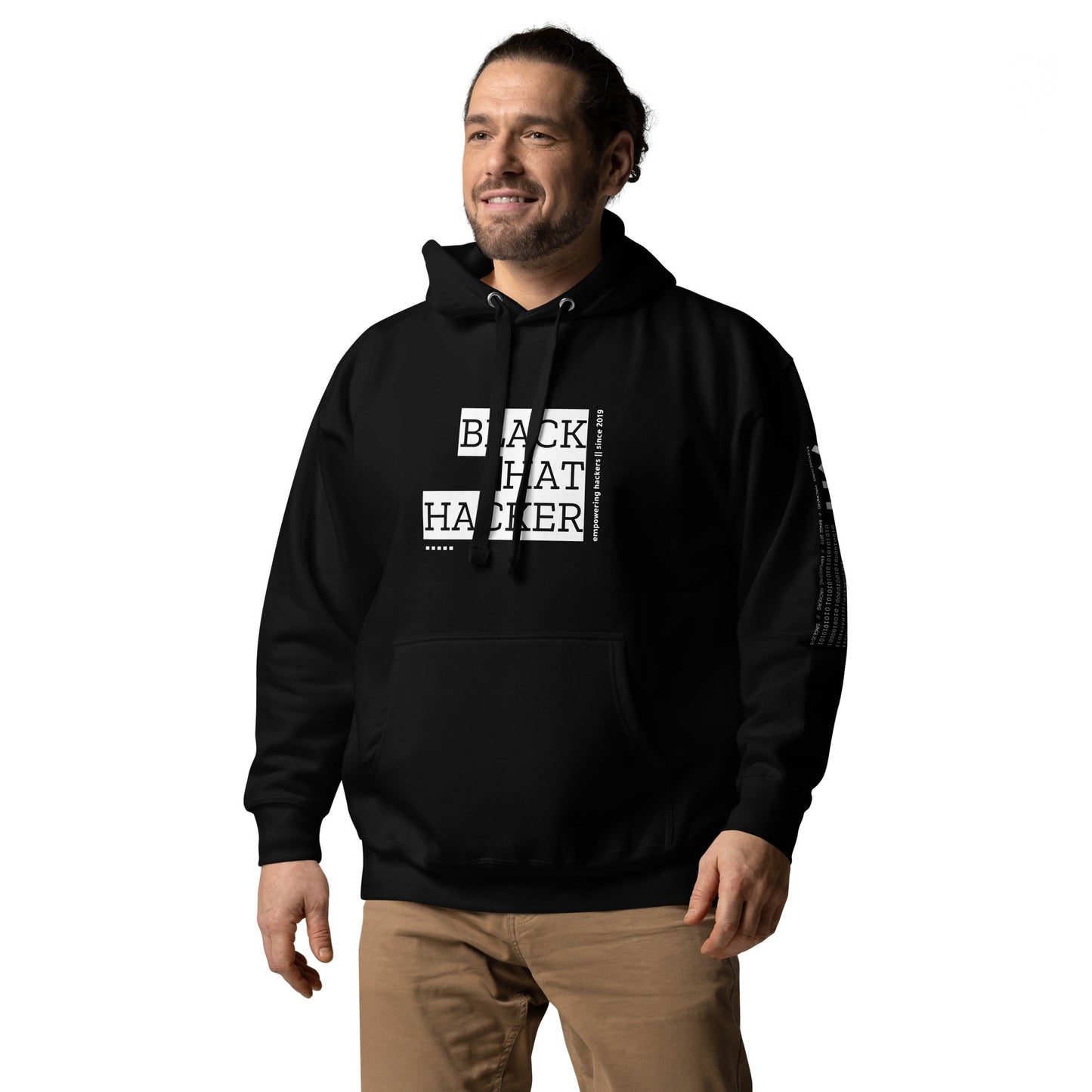 Black Hat Hacker V9 Unisex Hoodie by DarkByteGear