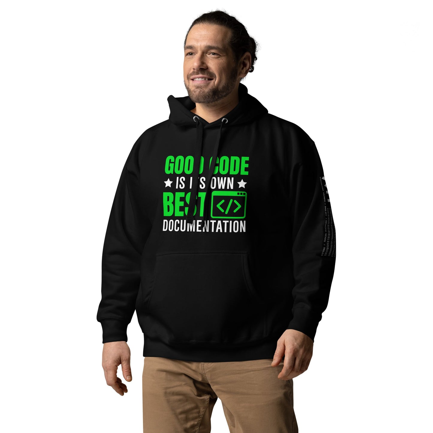 Good Code is in its own best documentation Unisex Hoodie by DarkByteGear