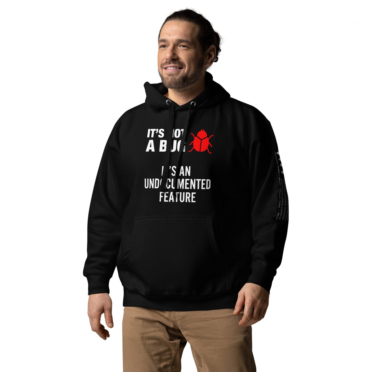 It's not a Bug - Red Unisex Hoodie by DarkByteGear