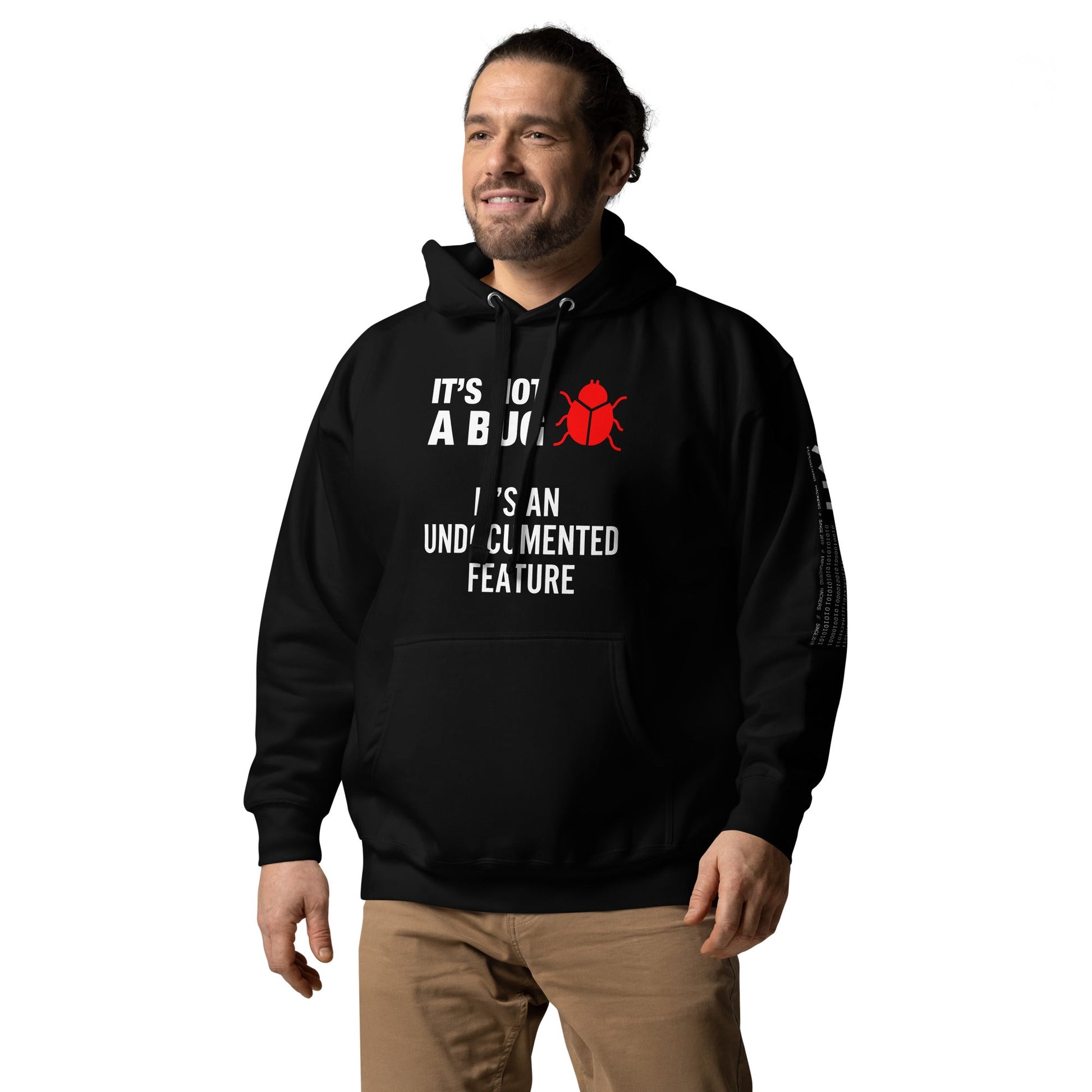 It's not a Bug - Red Unisex Hoodie by DarkByteGear