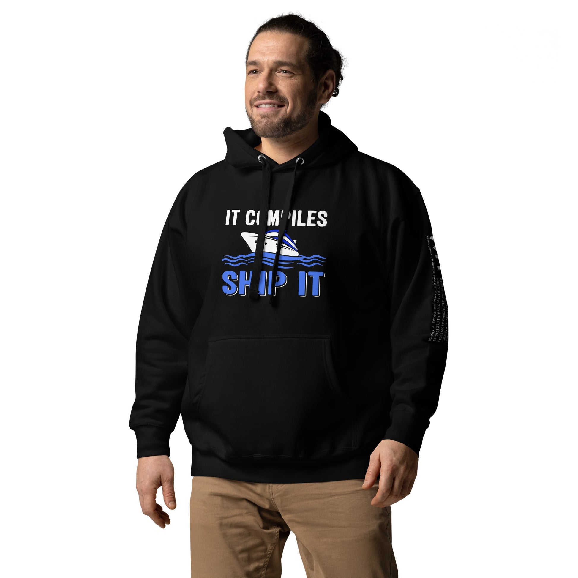 It Compiles, Ship it Unisex Hoodie by DarkByteGear