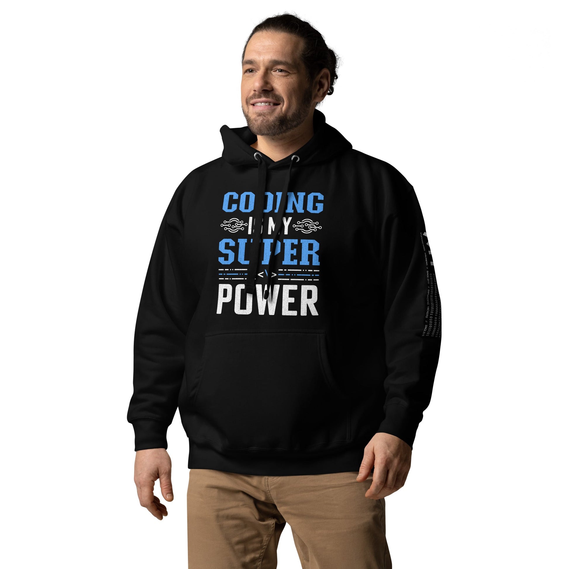 Coding is My Super Power Unisex Hoodie by DarkByteGear