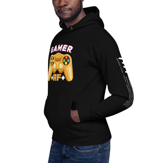 Gamer AF Unisex Hoodie by DarkByteGear