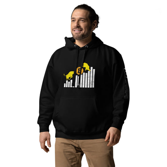 Bull Bear Bitcoin Statistic - Unisex Hoodie by DarkByteGear