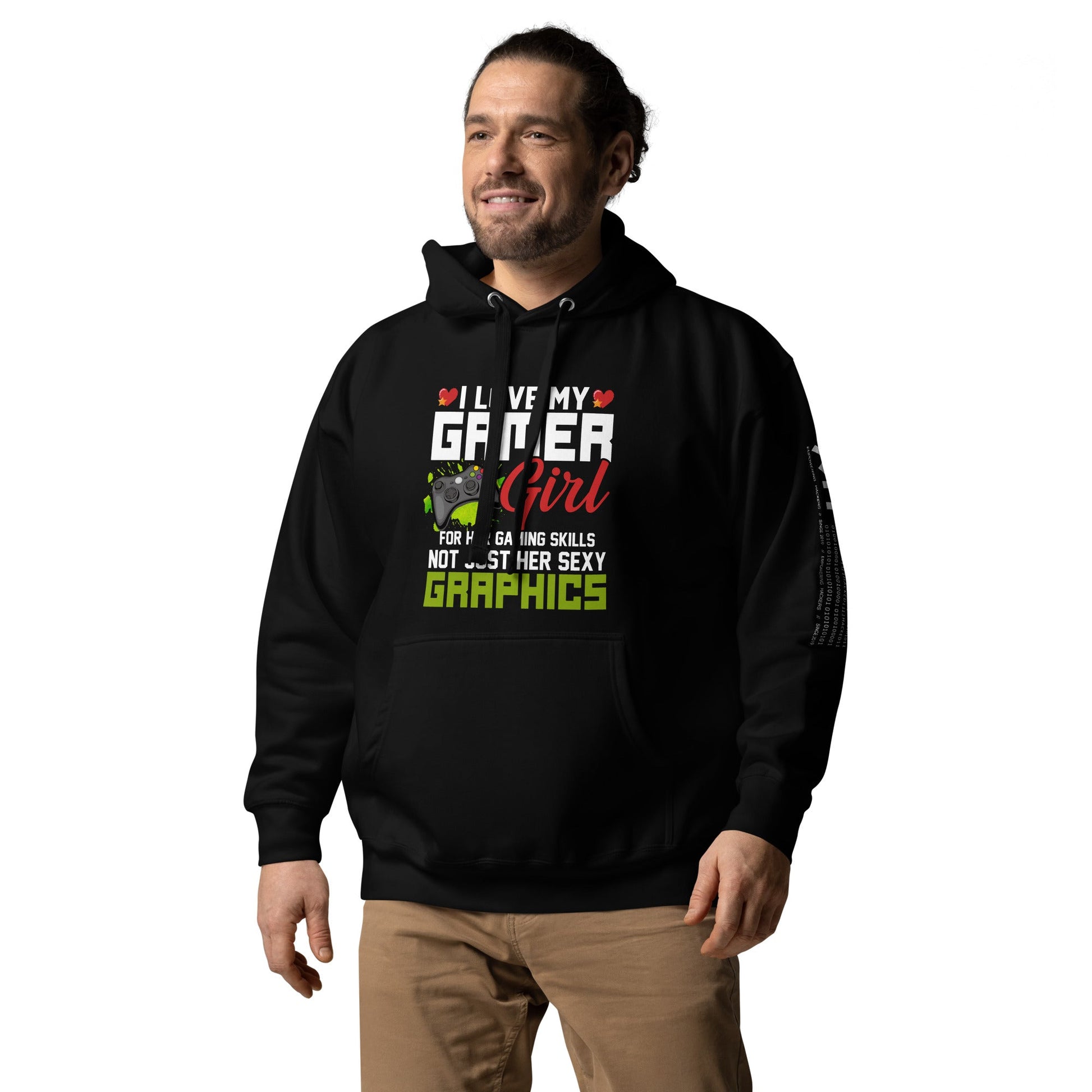 I Love my Gamer Girl for her gaming skills - Unisex Hoodie by DarkByteGear