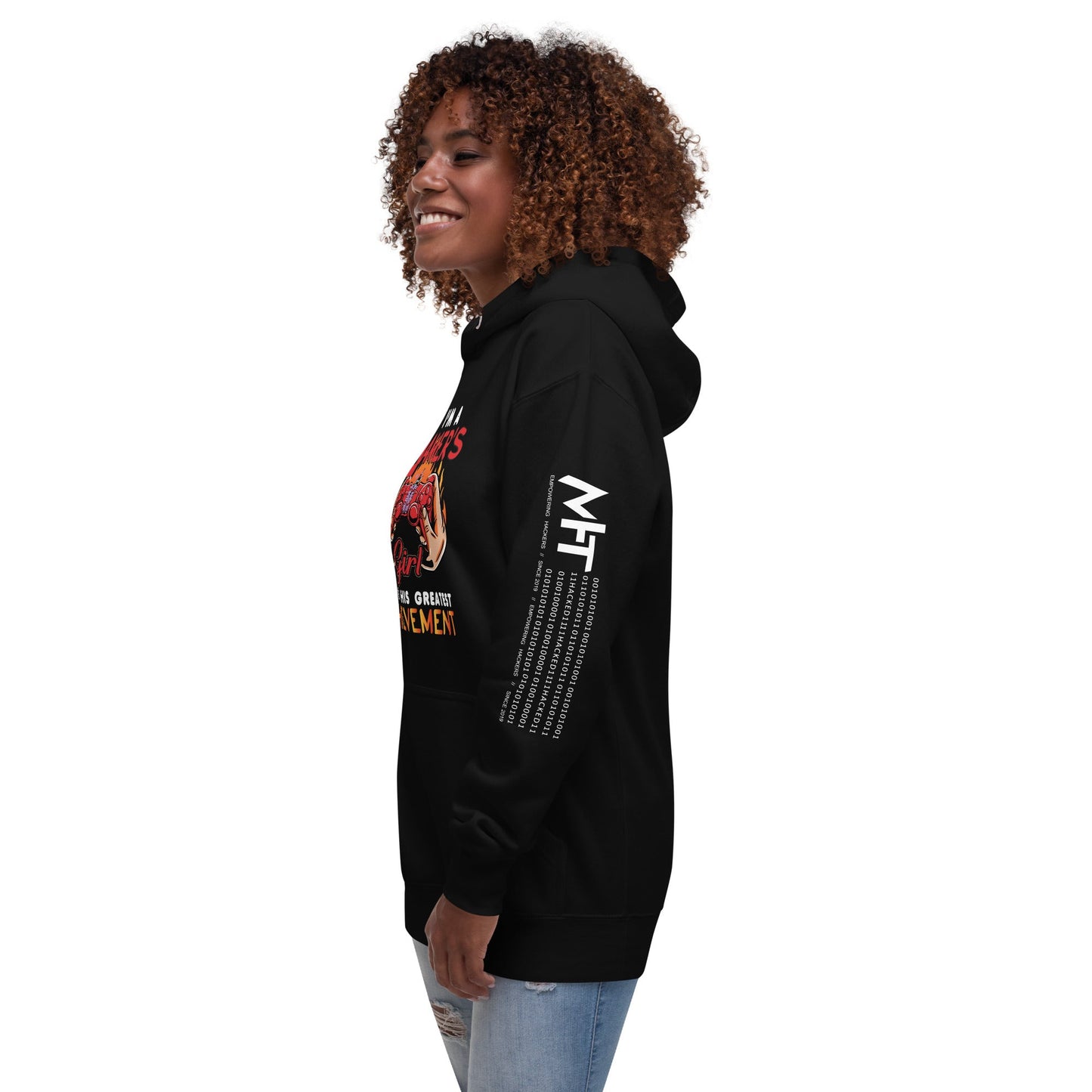 I am a Gamer's girl, I am his Greatest Achievement - Unisex Hoodie by DarkByteGear