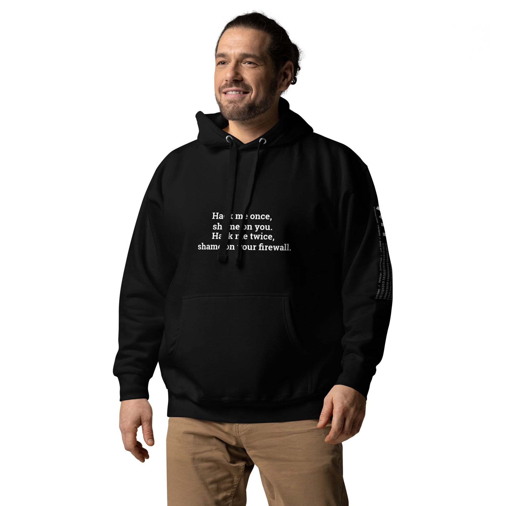 Hack me twice: shame on You, Firewall V2 - Unisex Hoodie by DarkByteGear