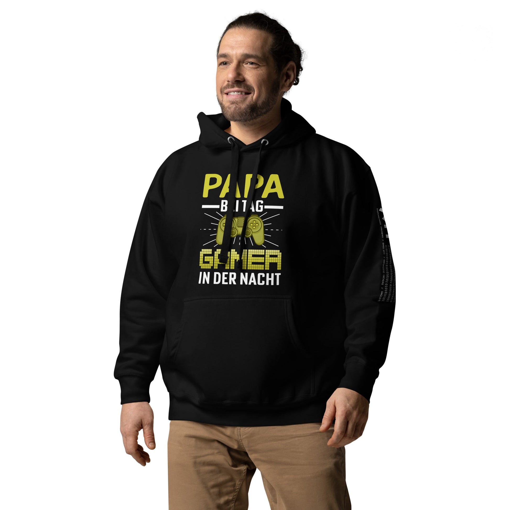 Papa Bei Tag Gamer in Der Nacht - Unisex Hoodie by DarkByteGear