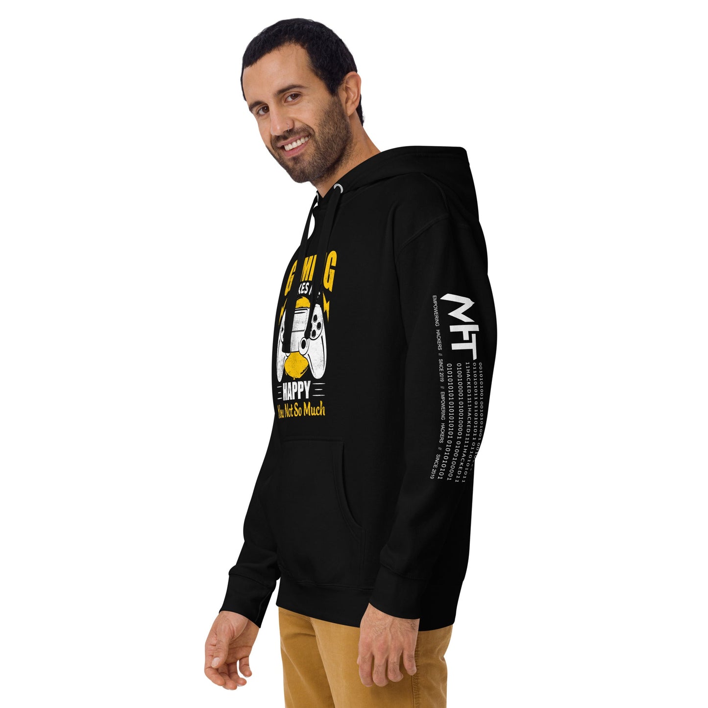 Gaming Makes me happy ( MAHFUZ) - Unisex Hoodie by DarkByteGear