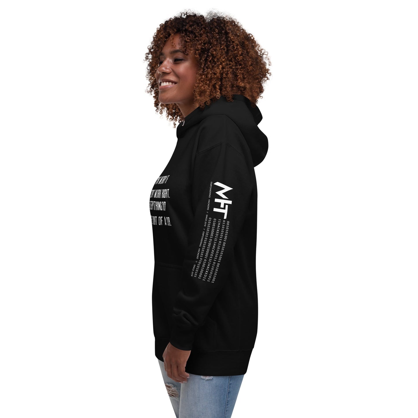 Don't worry if it doesn't work right: if everything did, you would be out of your job V2 - Unisex Hoodie by DarkByteGear