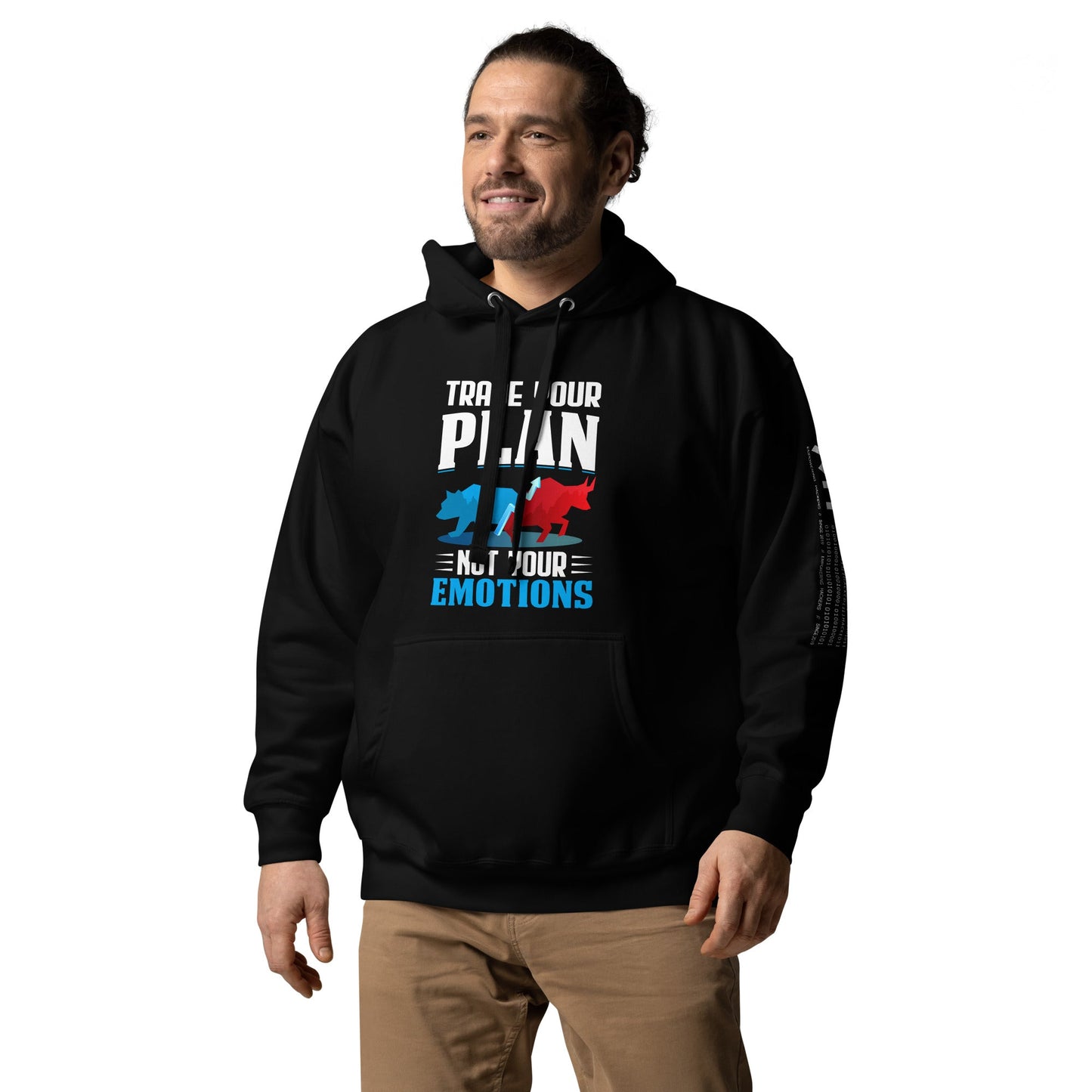Trade your plan: not your emotion - Unisex Hoodie by DarkByteGear