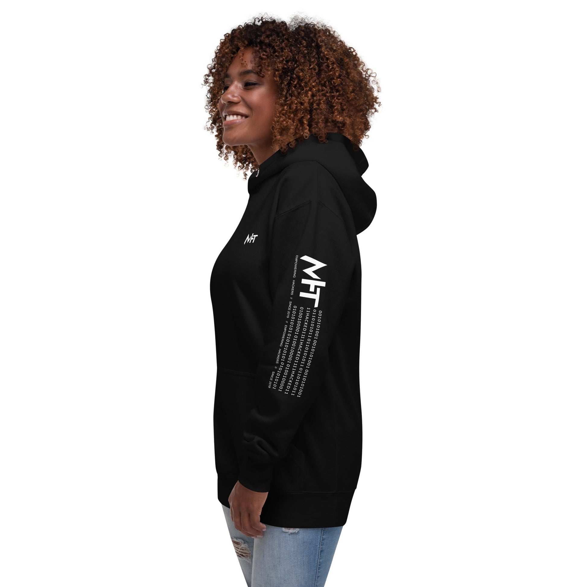 Funny Geek Programmer Nerd - Unisex Hoodie ( Back Print ) by DarkByteGear