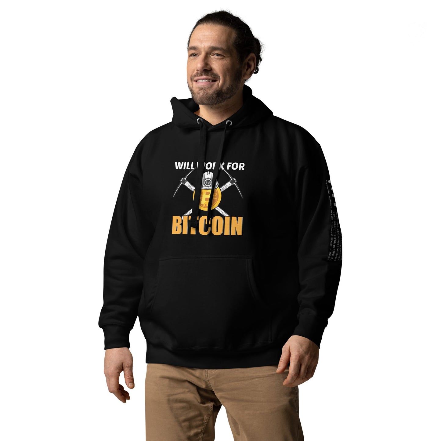 Will Work for Bitcoin - Unisex Hoodie by DarkByteGear