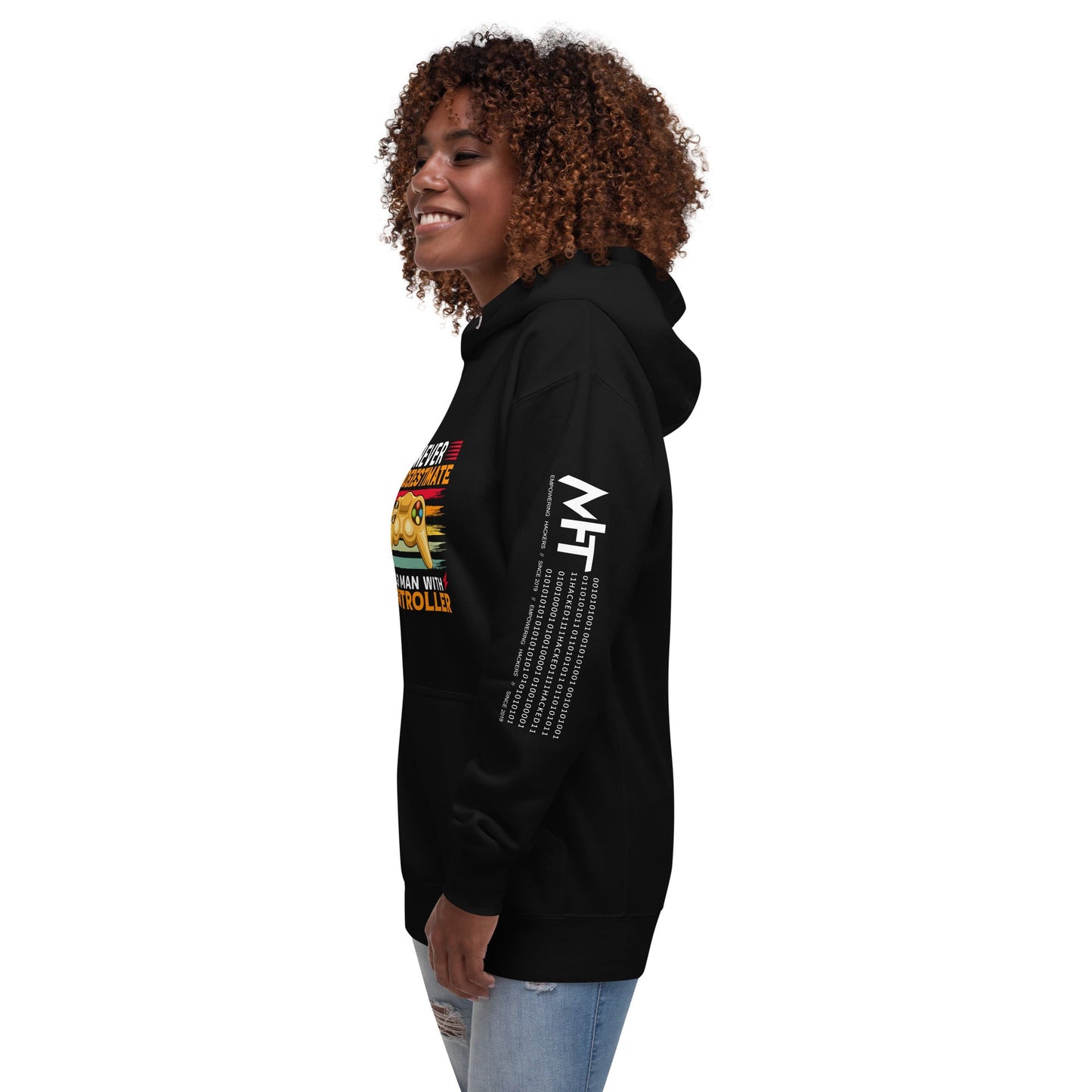 Never Underestimate an old man with a controller - Unisex Hoodie by DarkByteGear