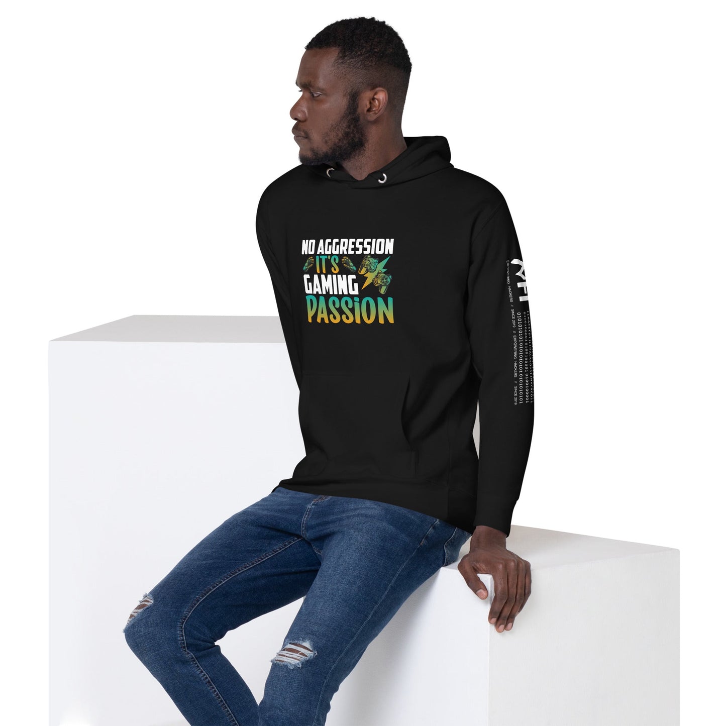 No Aggression, It's Gaming Passion - Unisex Hoodie by DarkByteGear