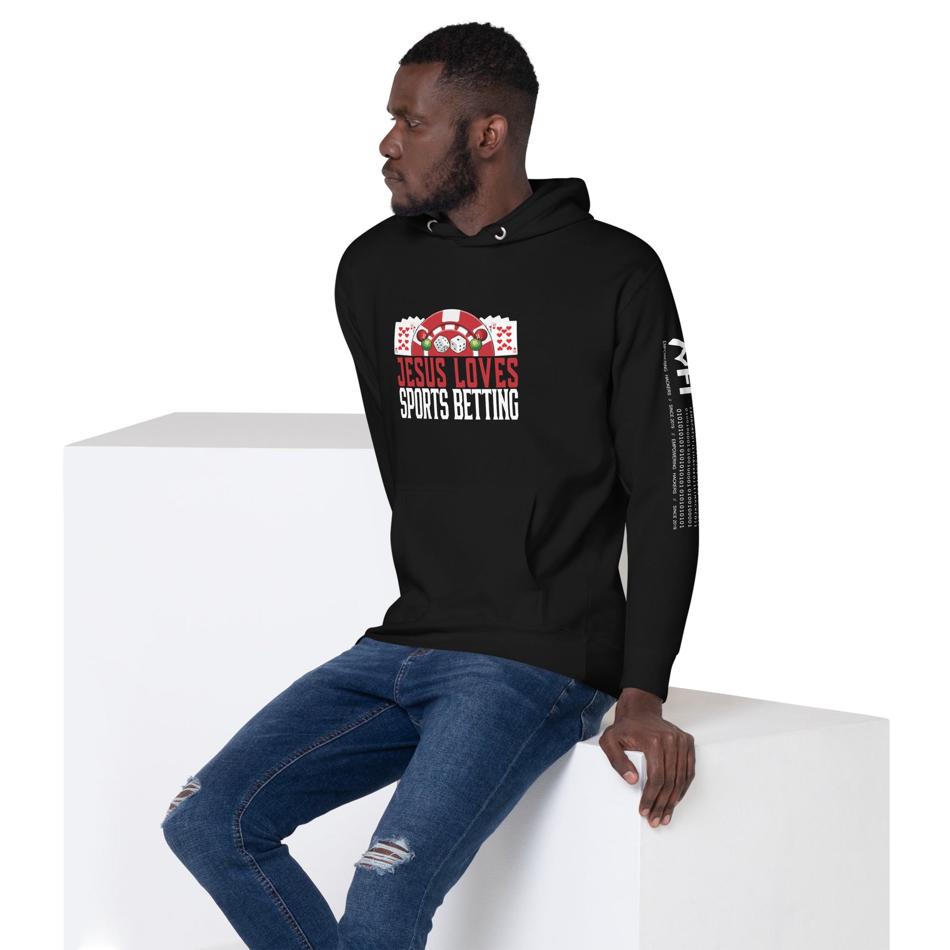 Jesus Loves Sports Betting - Unisex Hoodie by DarkByteGear
