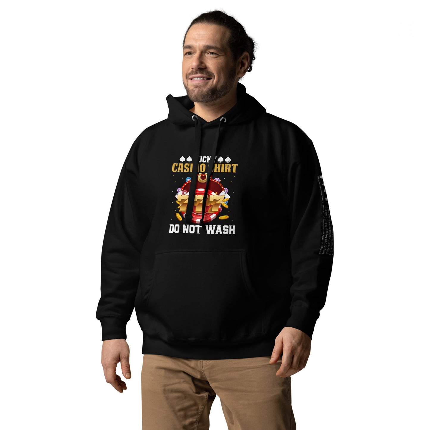 Lucky Casino Shirt Do Not Wash - Unisex Hoodie by DarkByteGear