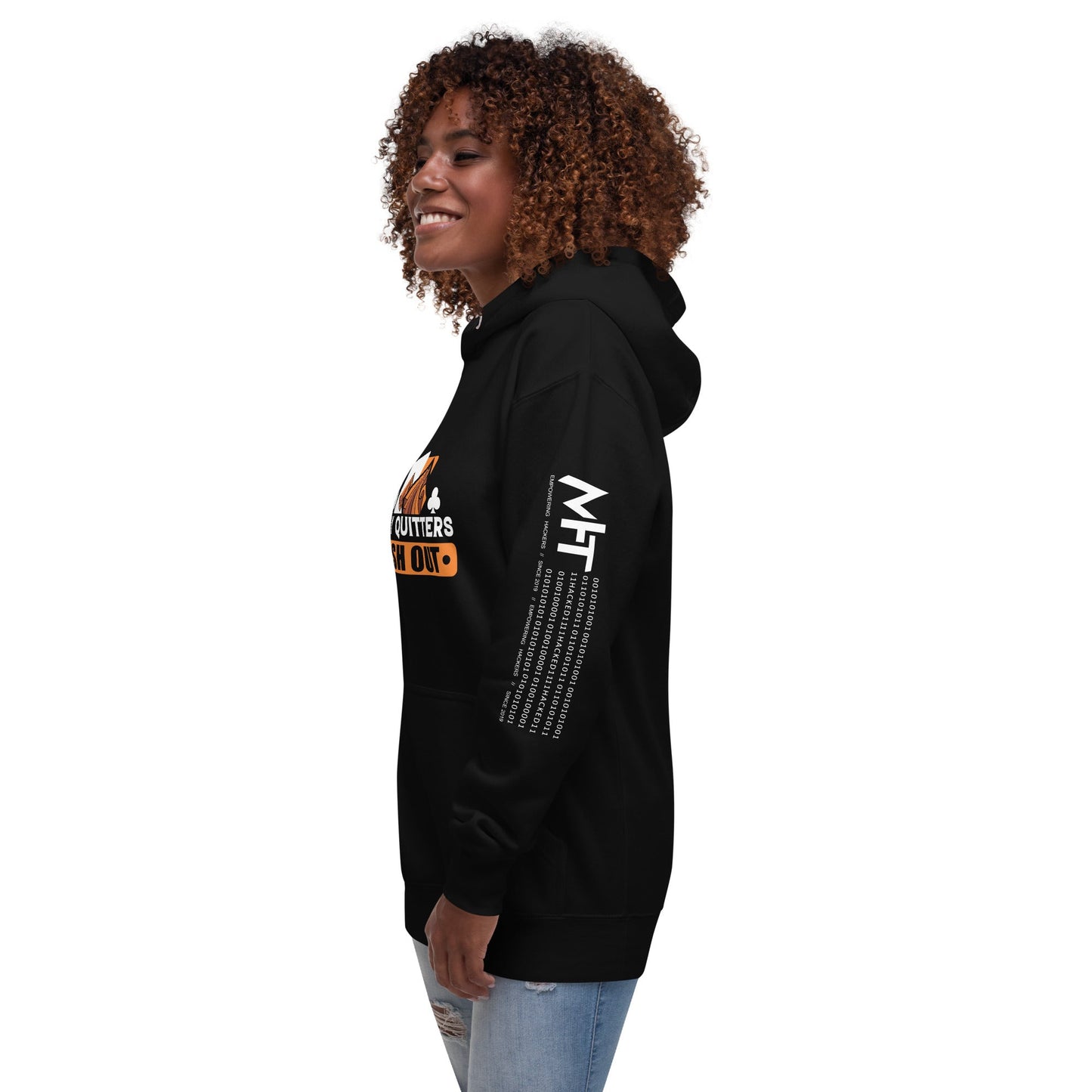 Only Quitters Cash Out - Unisex Hoodie by DarkByteGear