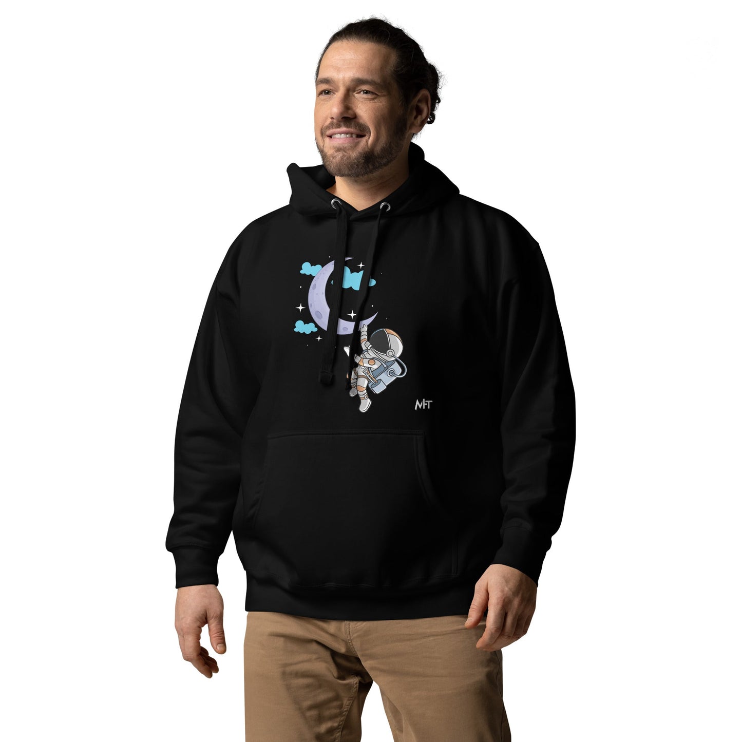 Full Moon Astronaut - Unisex Hoodie by DarkByteGear