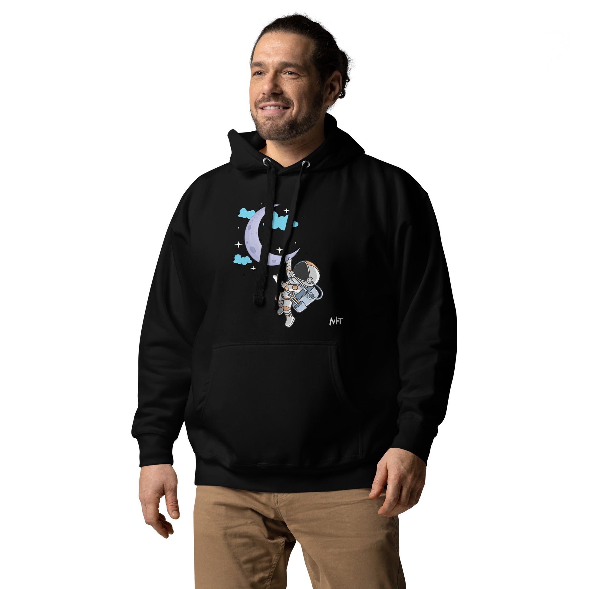 Full Moon Astronaut - Unisex Hoodie by DarkByteGear