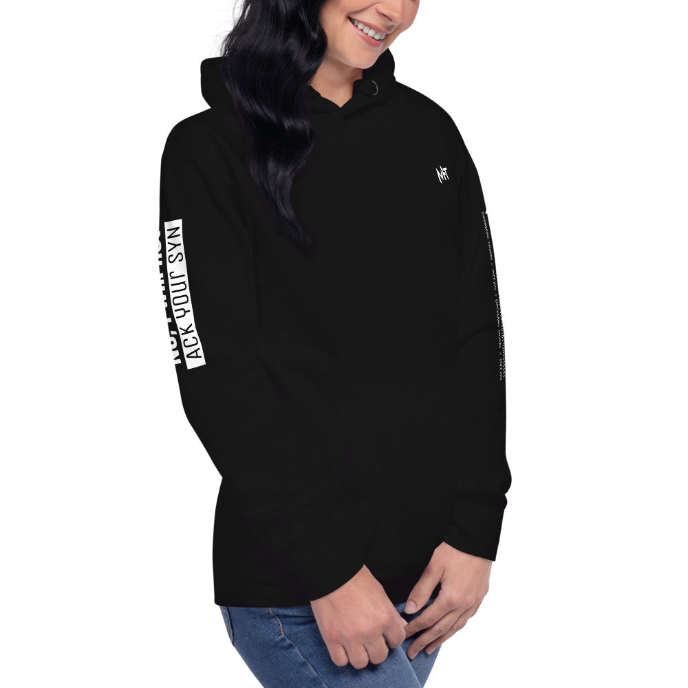 No, I will not ACK your SYN - Unisex Hoodie (back print) by DarkByteGear