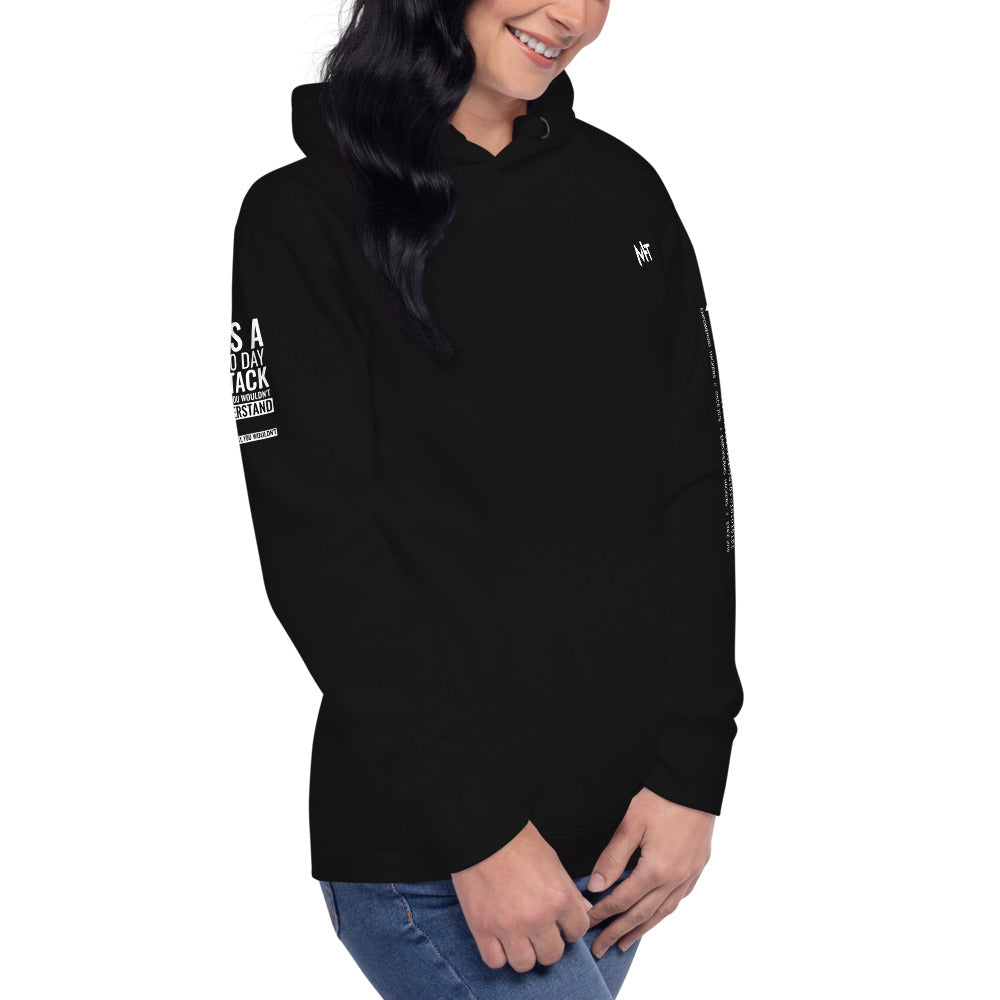 Its a 0 day attack - Unisex Hoodie (back print) by DarkByteGear