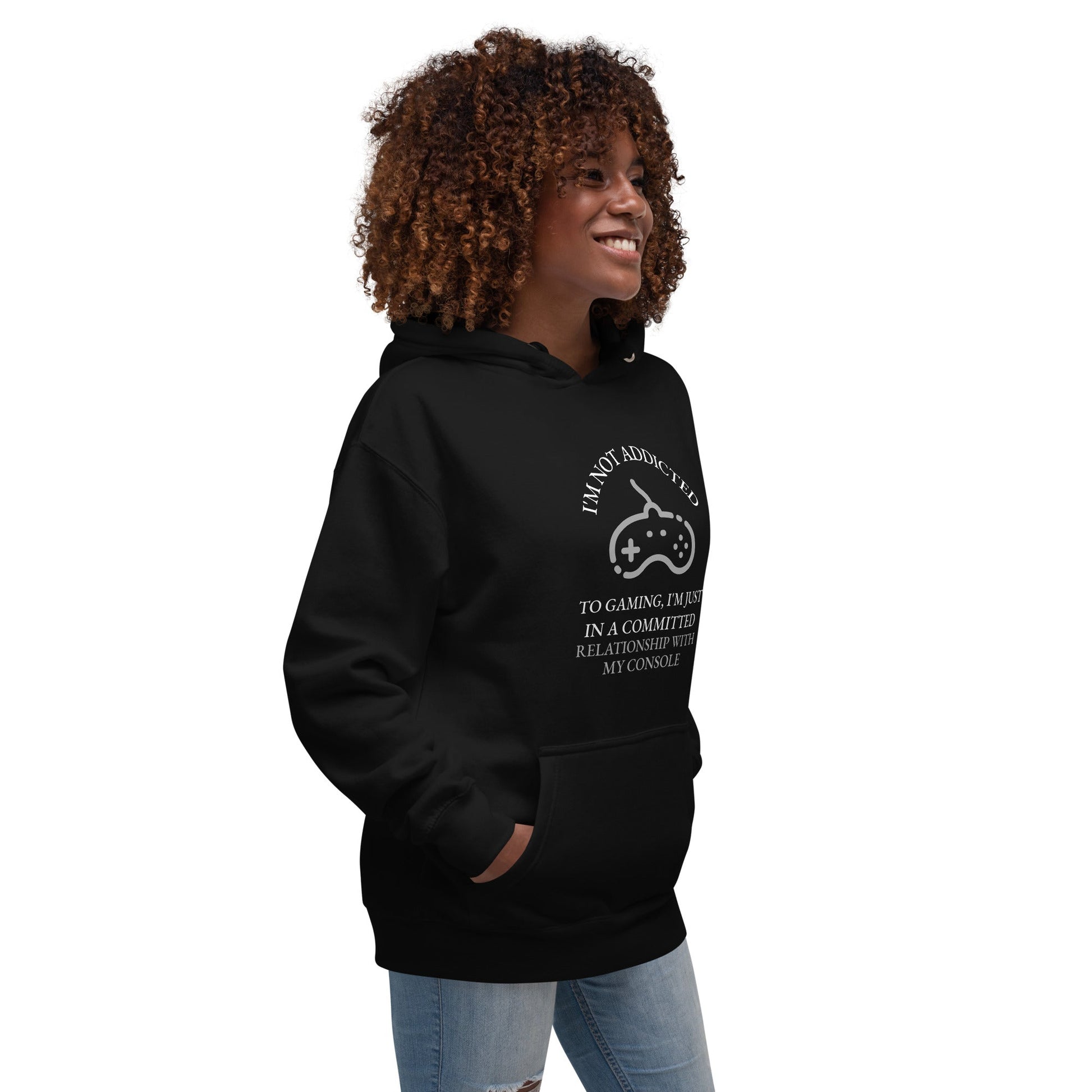 I'm not addicted to gaming - Unisex Hoodie by DarkByteGear