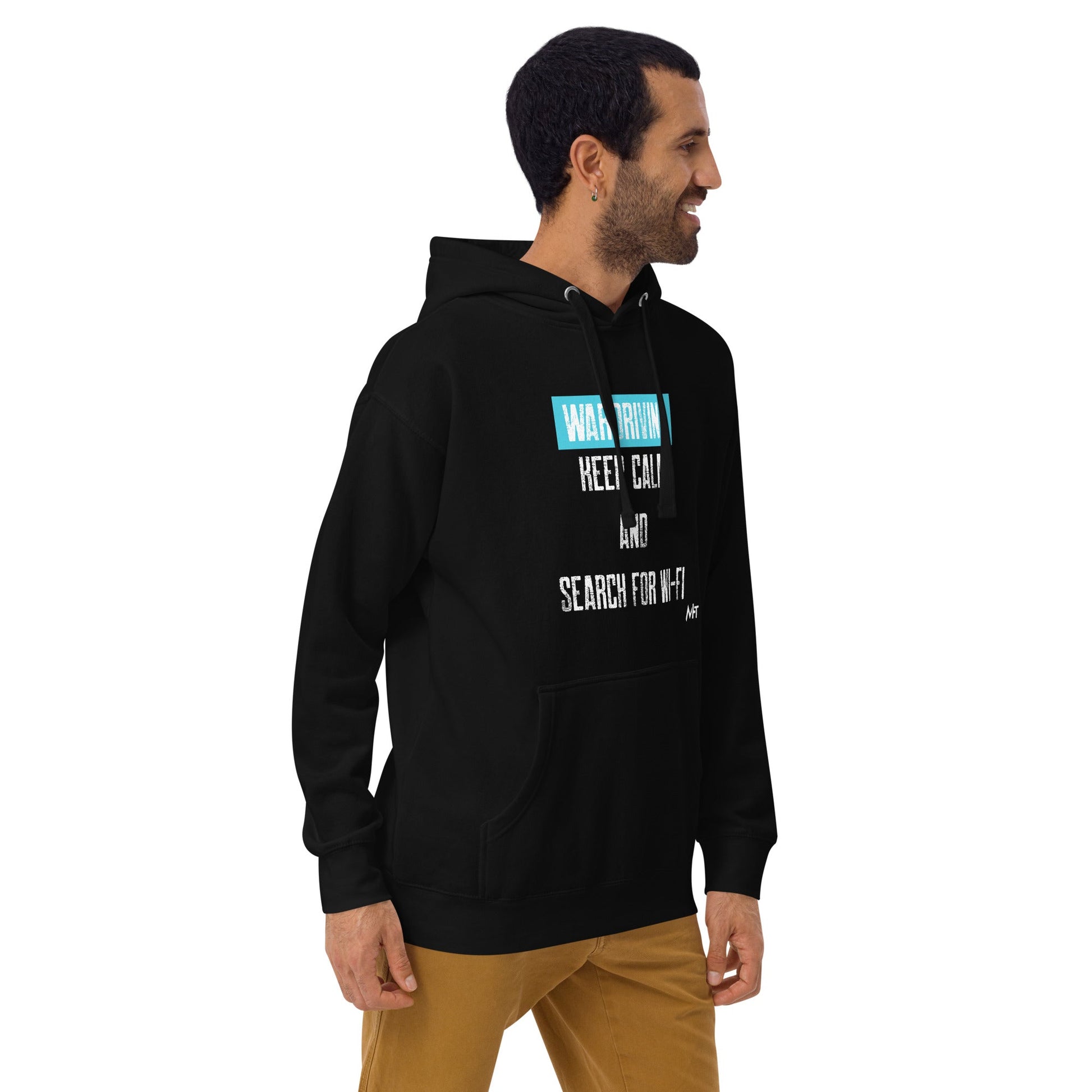 Wardriving Keep calm and search for Wi-Fi - Unisex Hoodie by DarkByteGear