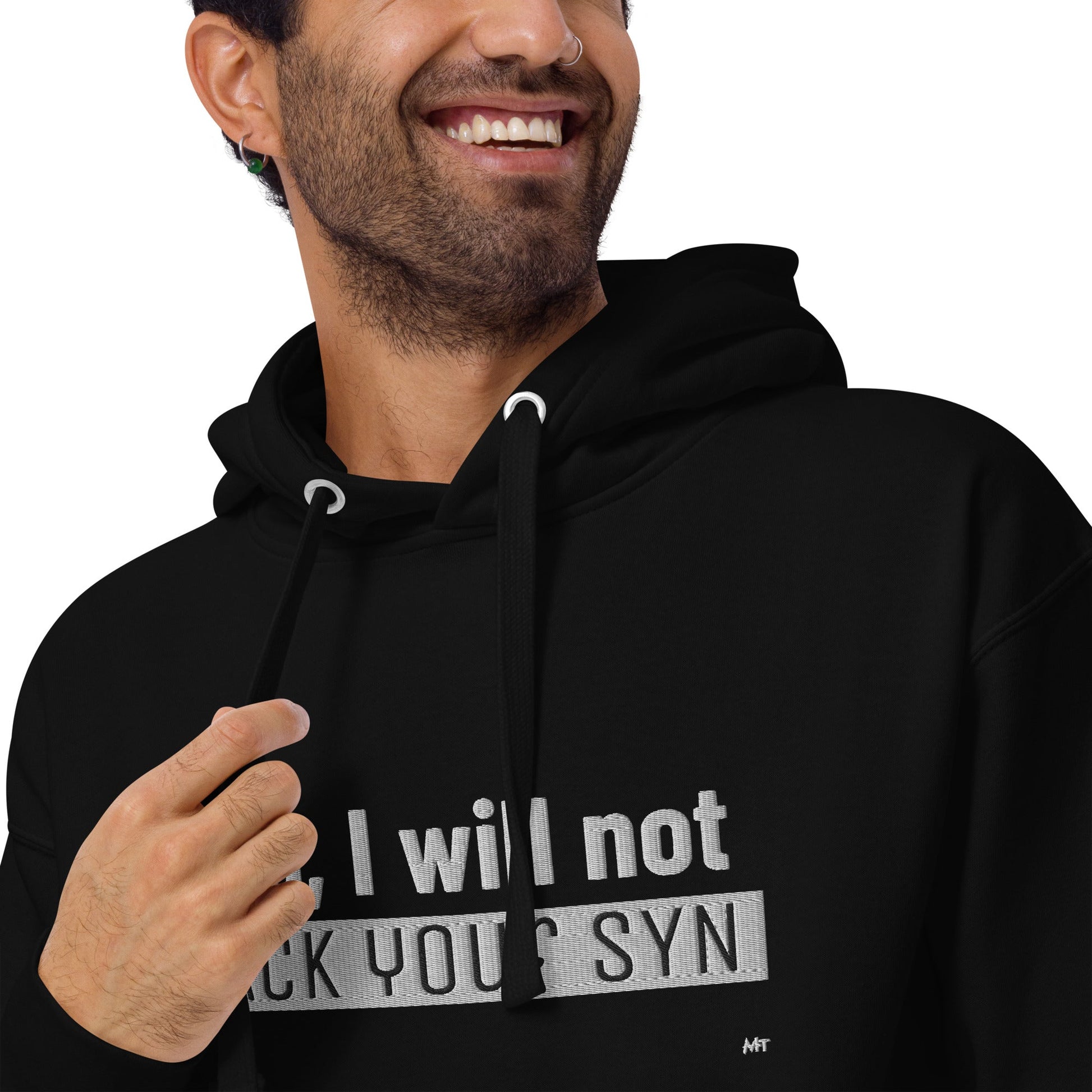No I will not ack your sin - Unisex Hoodie (embroidered) by DarkByteGear