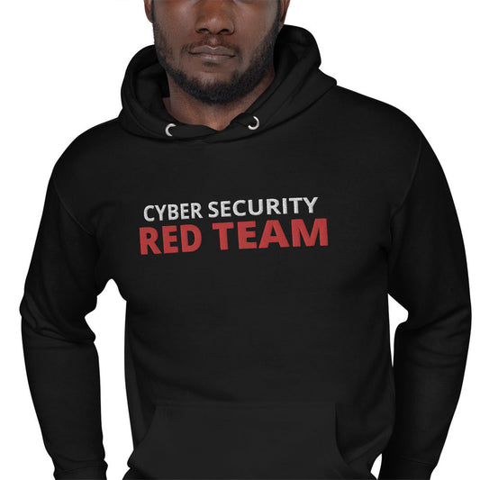 Cyber Security Red team - Unisex Hoodie (large embroidery) by DarkByteGear