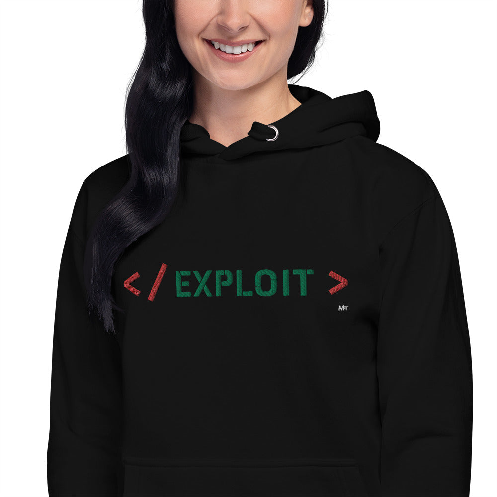 Exploit - Unisex Hoodie (embroidered) by DarkByteGear