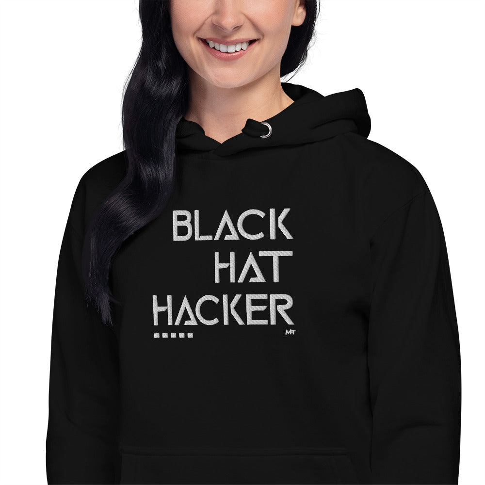 Black Hat Hacker - Unisex Hoodie (embroidered) by DarkByteGear