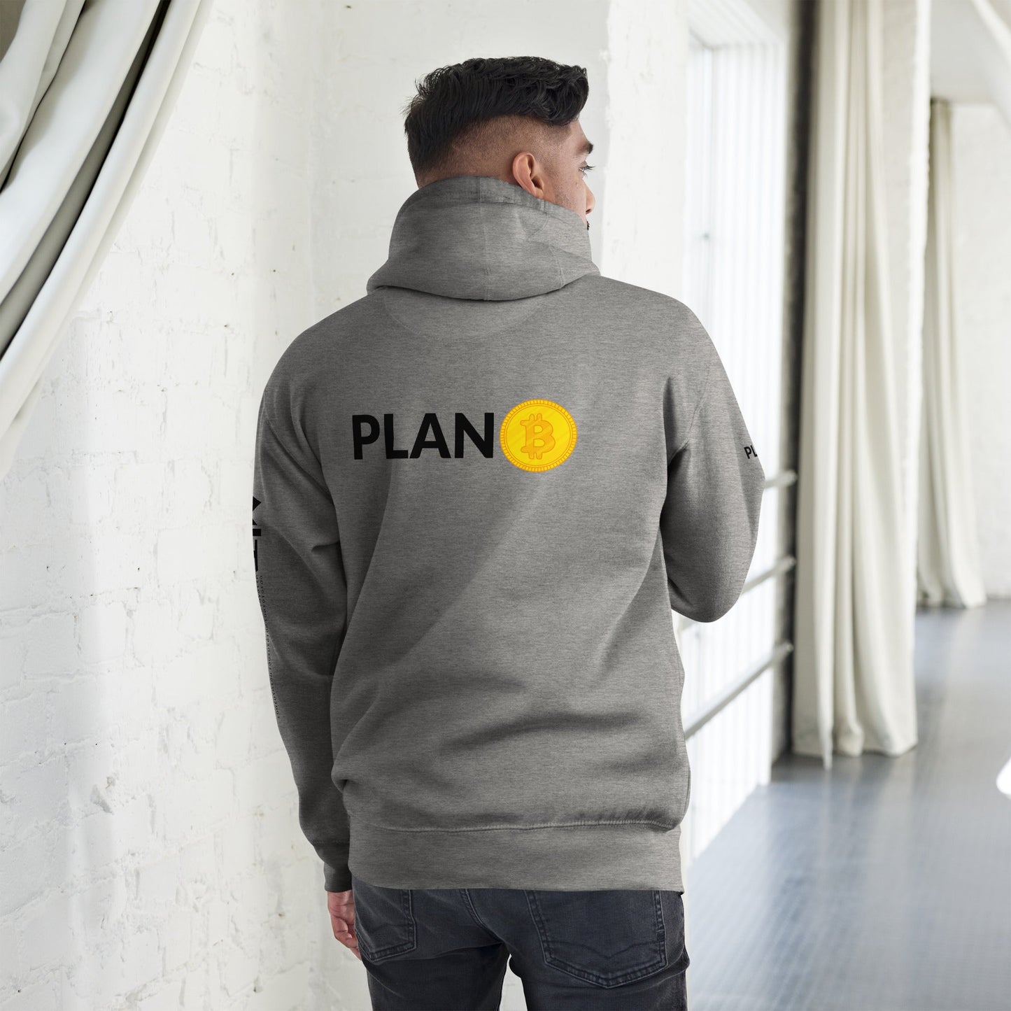 Plan B - Unisex Hoodie (Back Print) by DarkByteGear