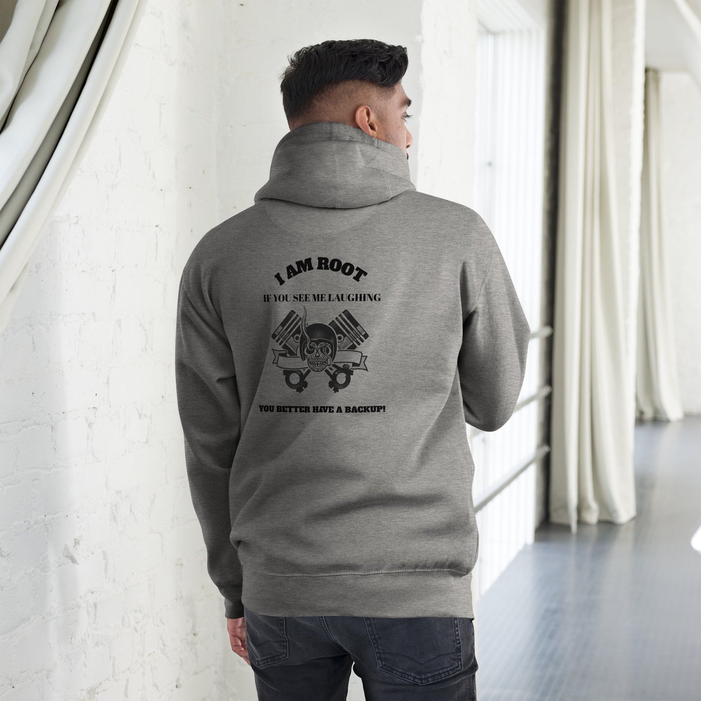 I Am Root If You See Me Laughing You Better Have A Backup - Unisex Hoodie by DarkByteGear