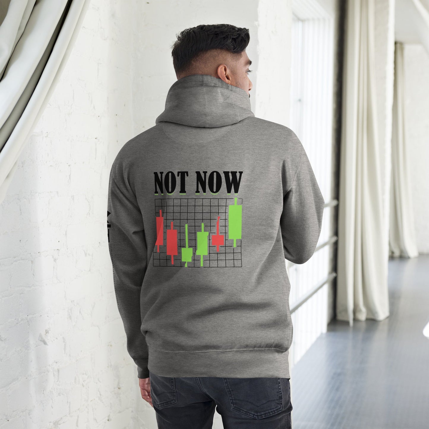 Not Now in Dark Text - Unisex Hoodie by DarkByteGear