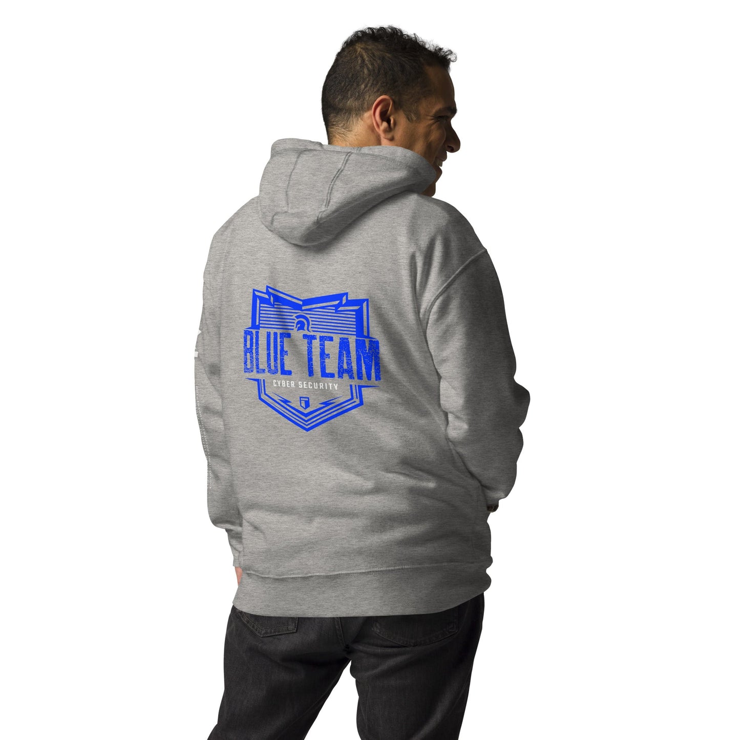 Cyber Security Blue Team V13 - Unisex Hoodie ( Back Print ) by DarkByteGear