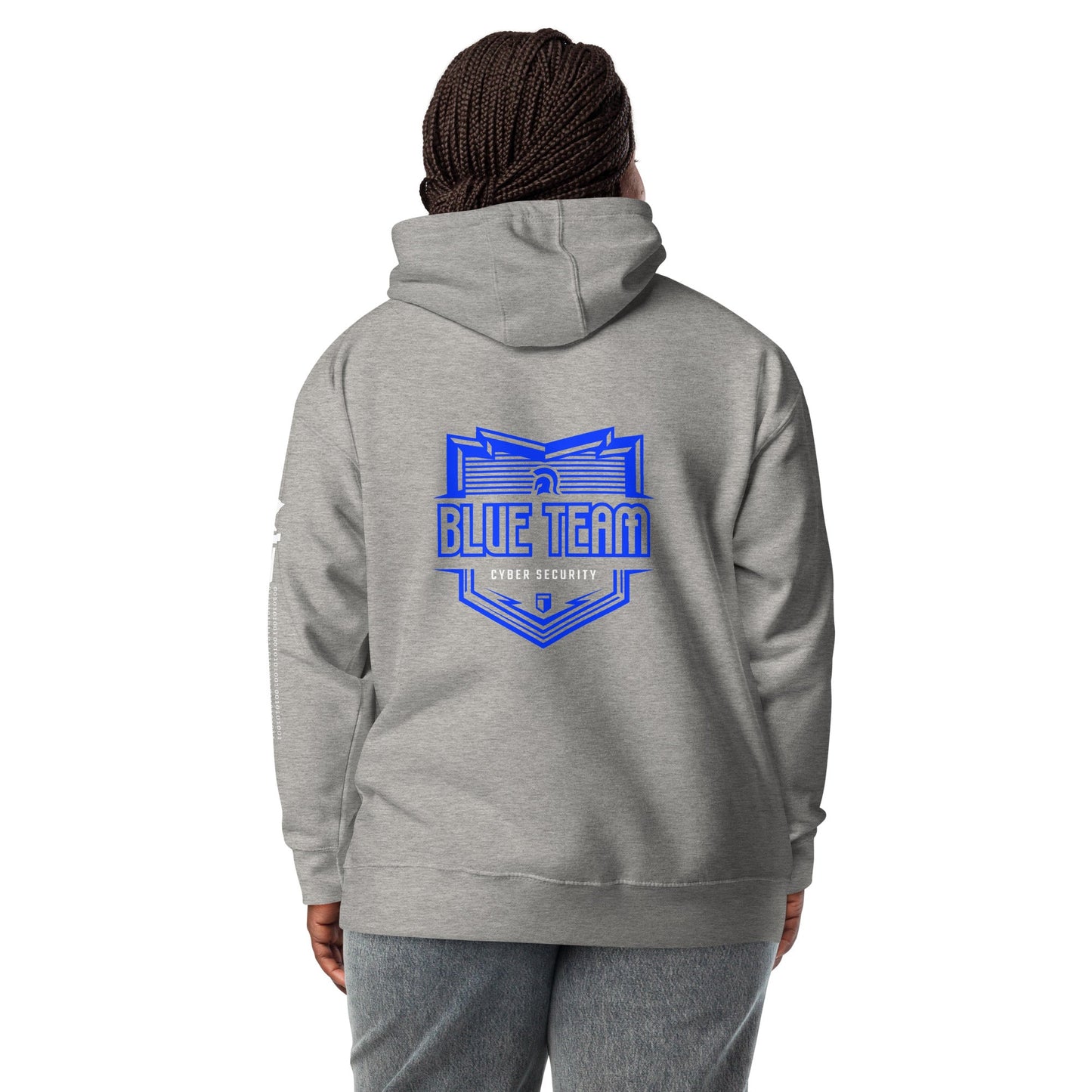 Cyber Security Blue Team 16 - Unisex Hoodie ( Back Print ) by DarkByteGear