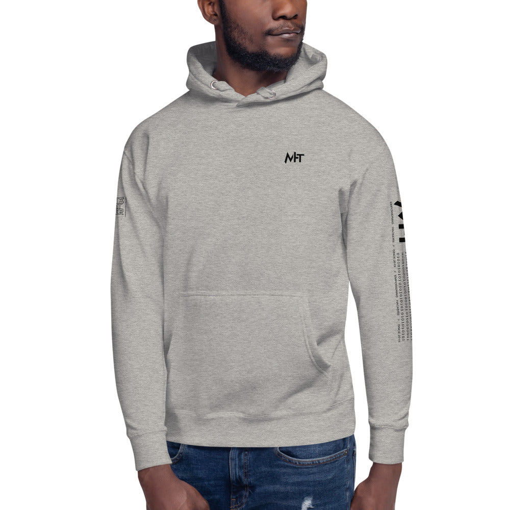 White hat hacker - Unisex Hoodie (back print) by DarkByteGear