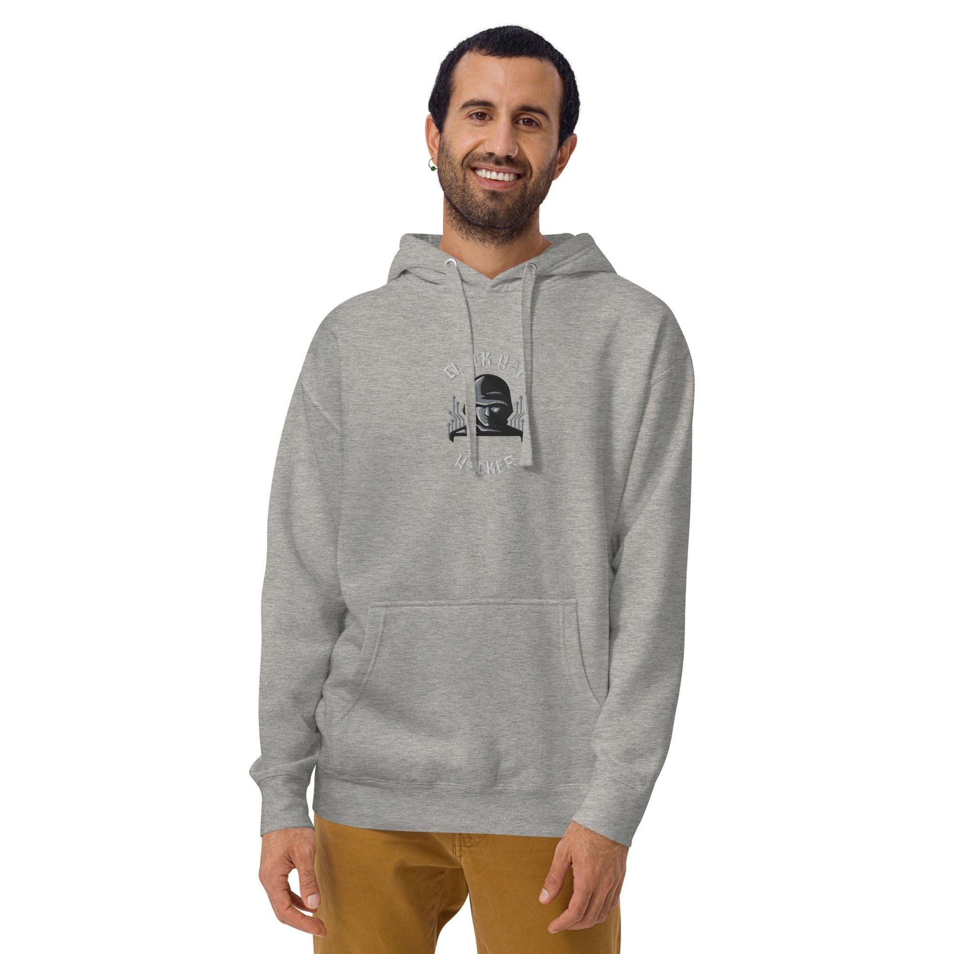 Black Hat Hacker - Unisex Hoodie (embroidered) by DarkByteGear