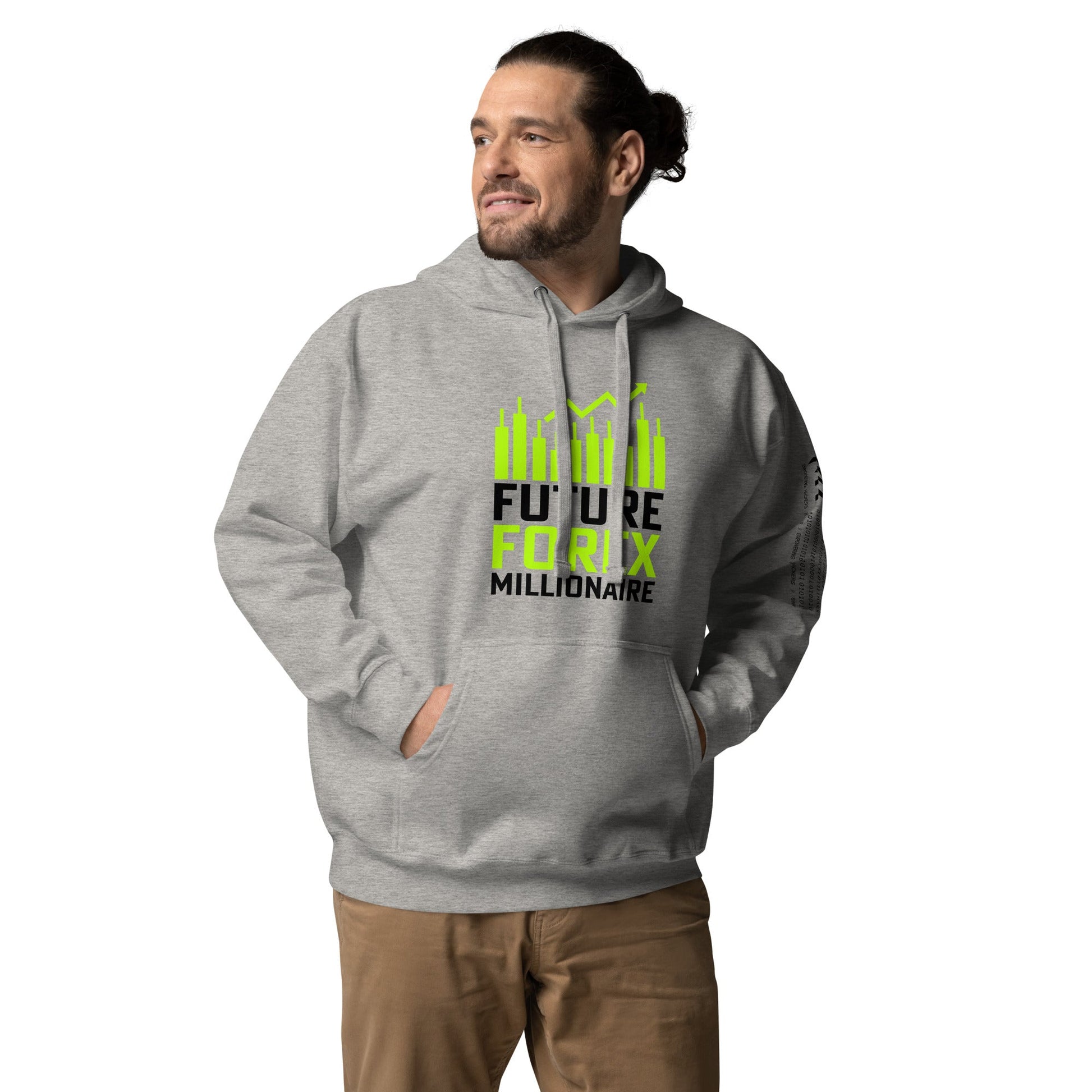 Future Forex Millionaire in Dark Text - Unisex Hoodie by DarkByteGear