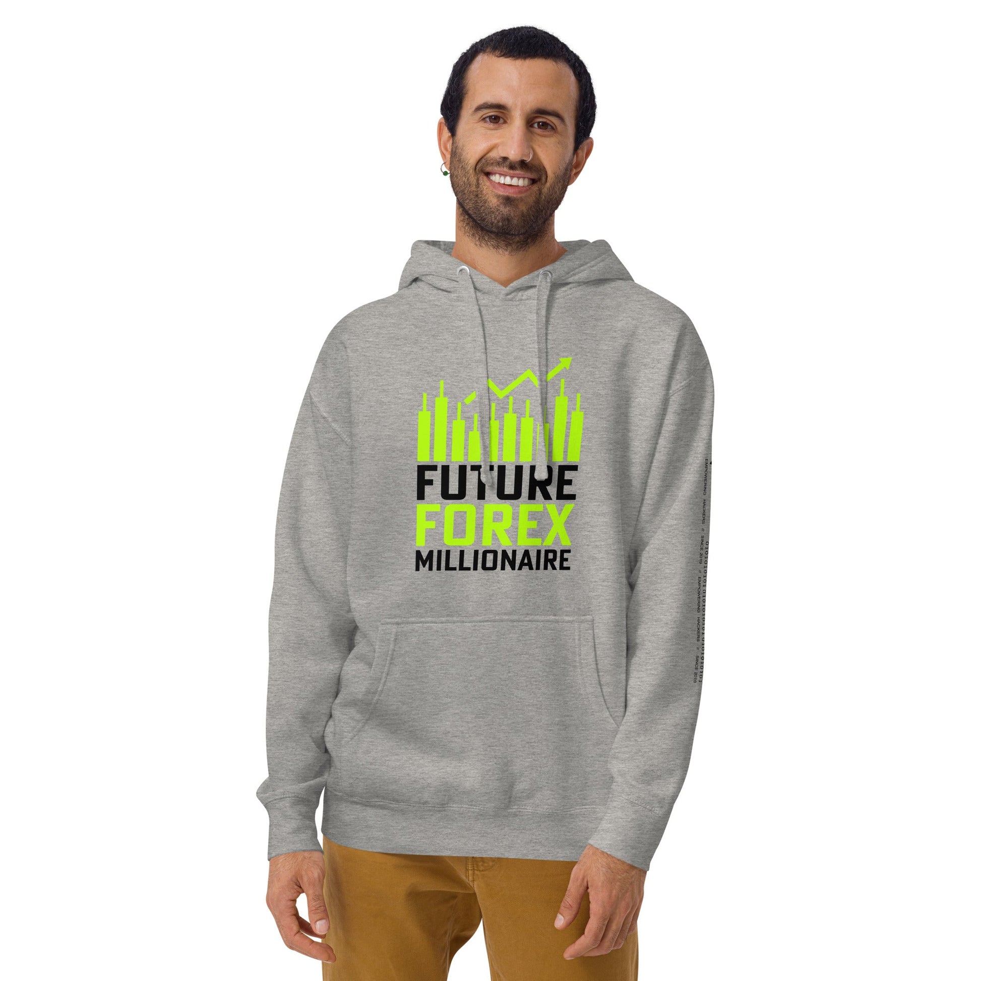 Future Forex Millionaire in Dark Text - Unisex Hoodie by DarkByteGear