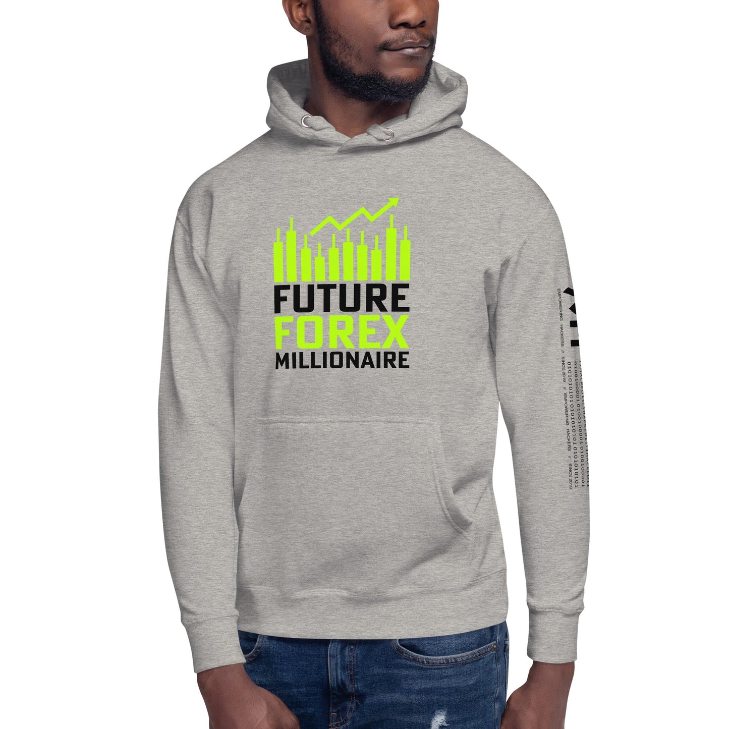 Future Forex Millionaire in Dark Text - Unisex Hoodie by DarkByteGear