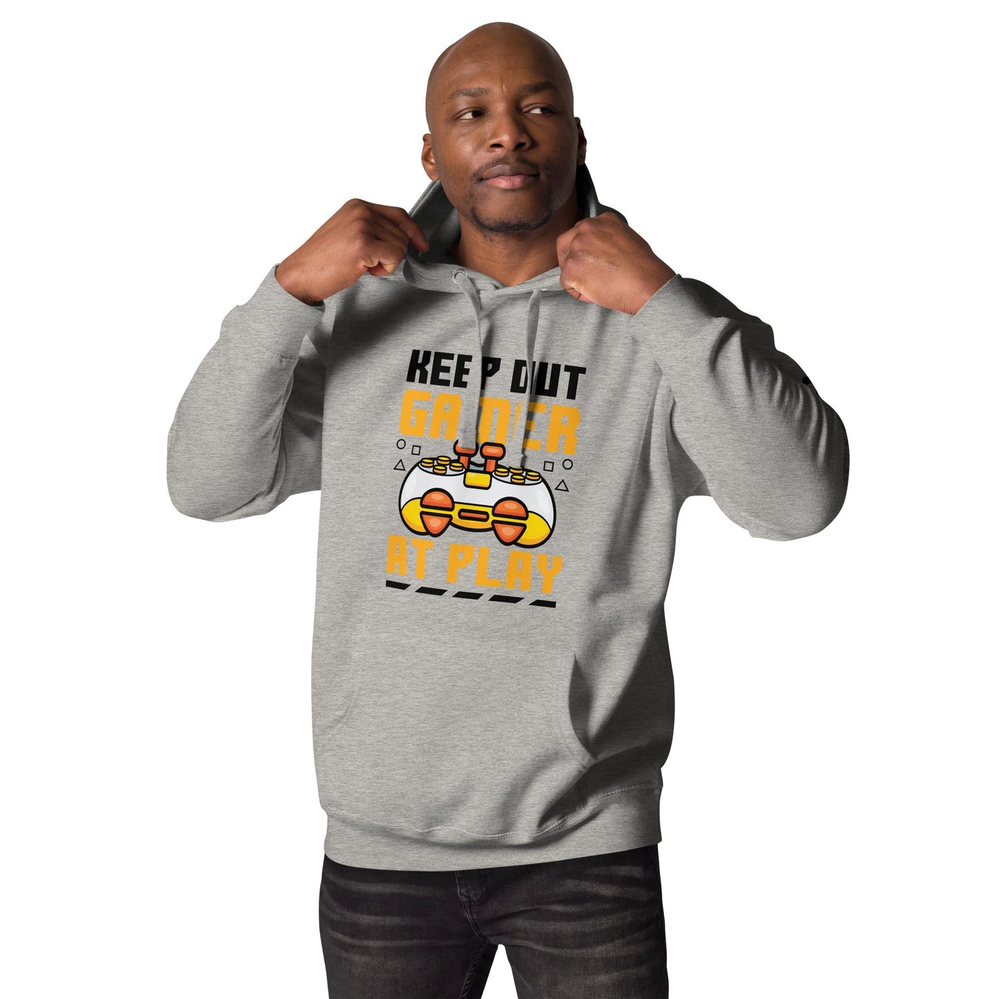 Keep Out Gamer At Play Rima 7 in Dark Text - Unisex Hoodie by DarkByteGear