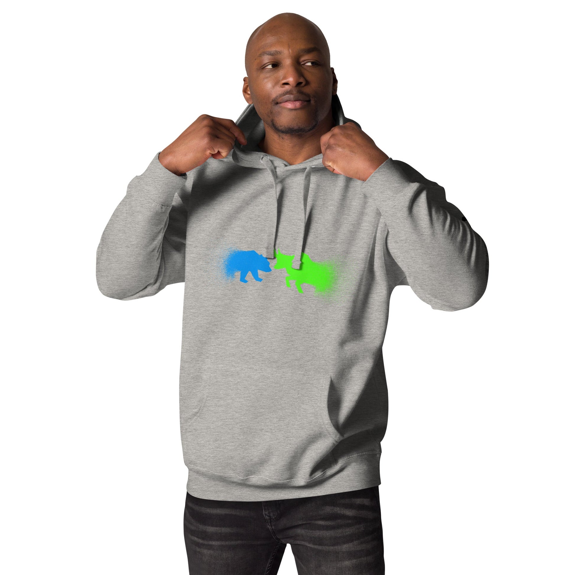 Bearish And Bullish (DB) in Light color - Unisex Hoodie by DarkByteGear