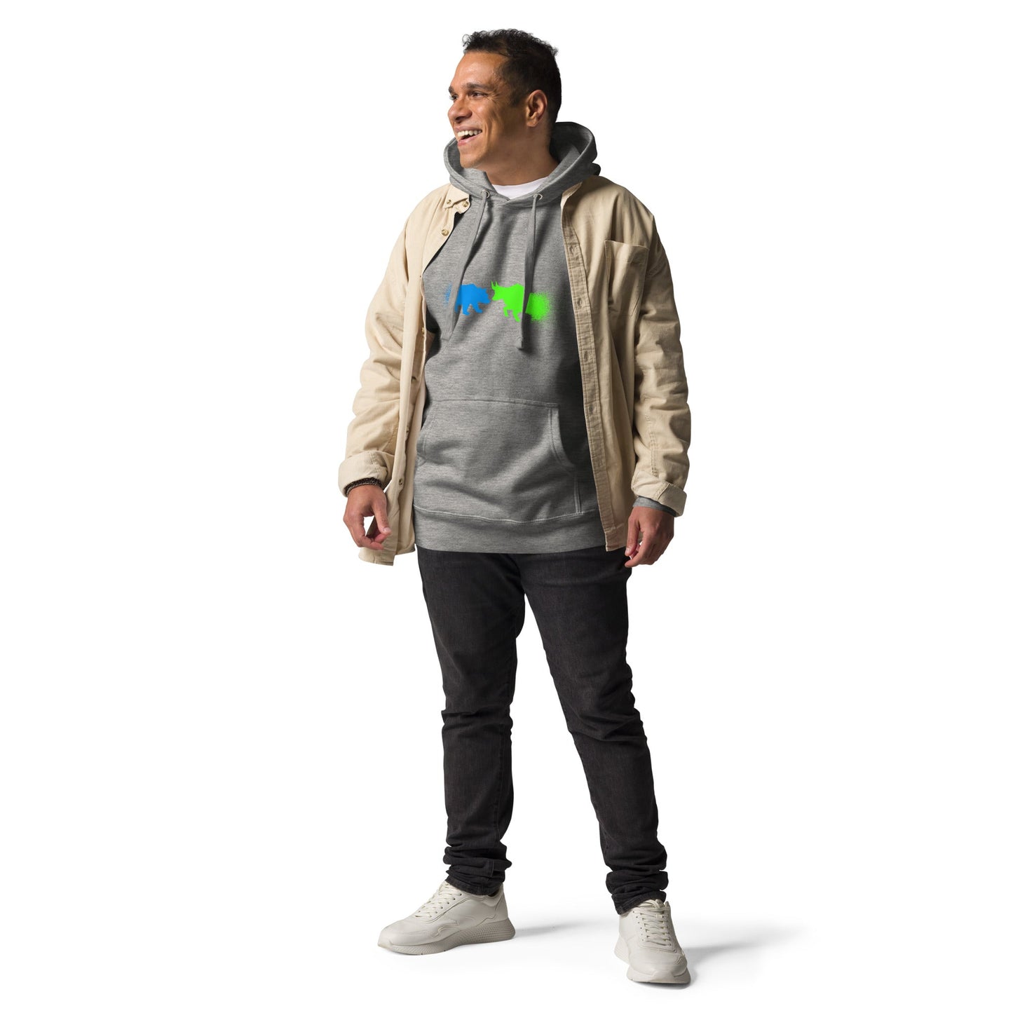 Bearish And Bullish (DB) in Light color - Unisex Hoodie by DarkByteGear