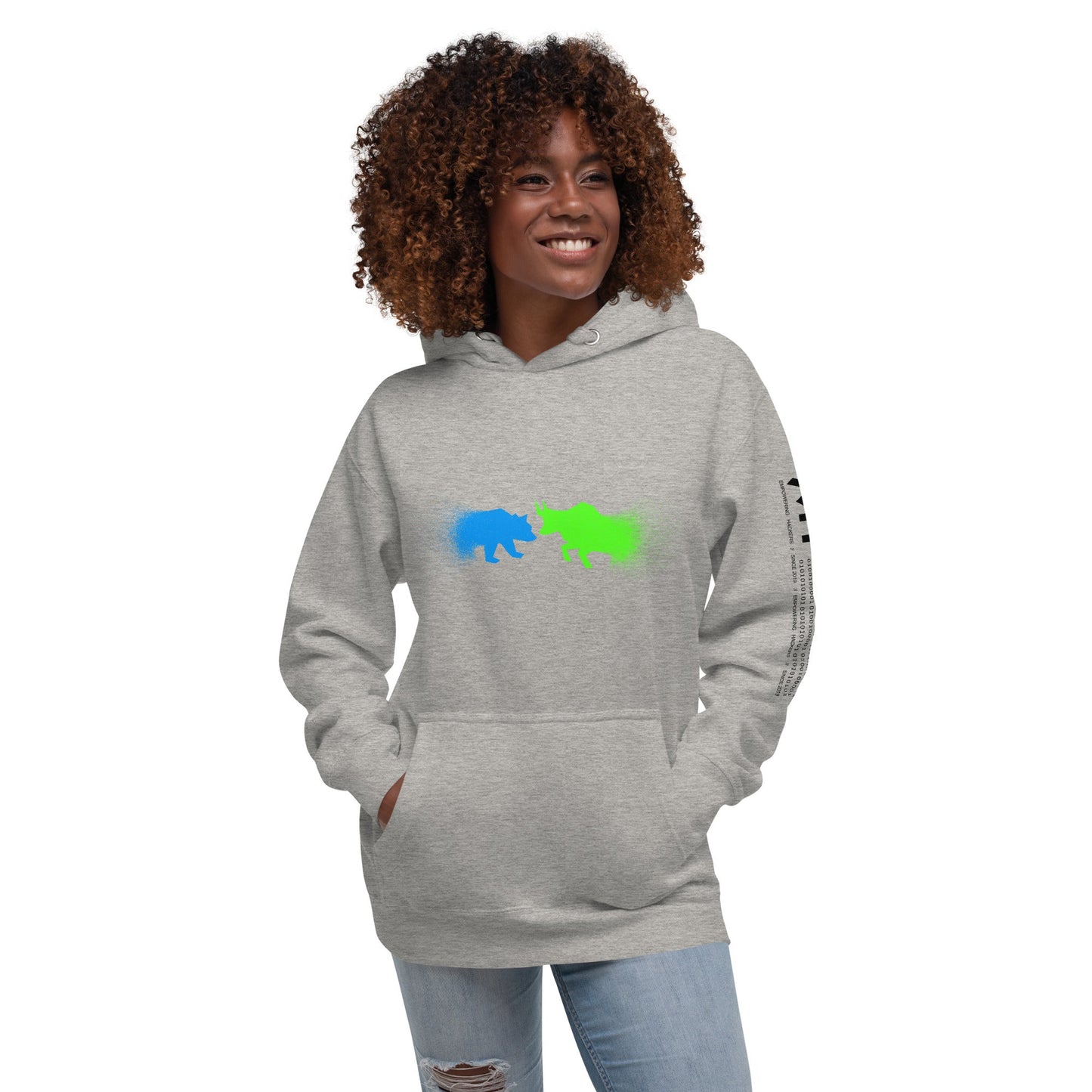 Bearish And Bullish (DB) in Light color - Unisex Hoodie by DarkByteGear