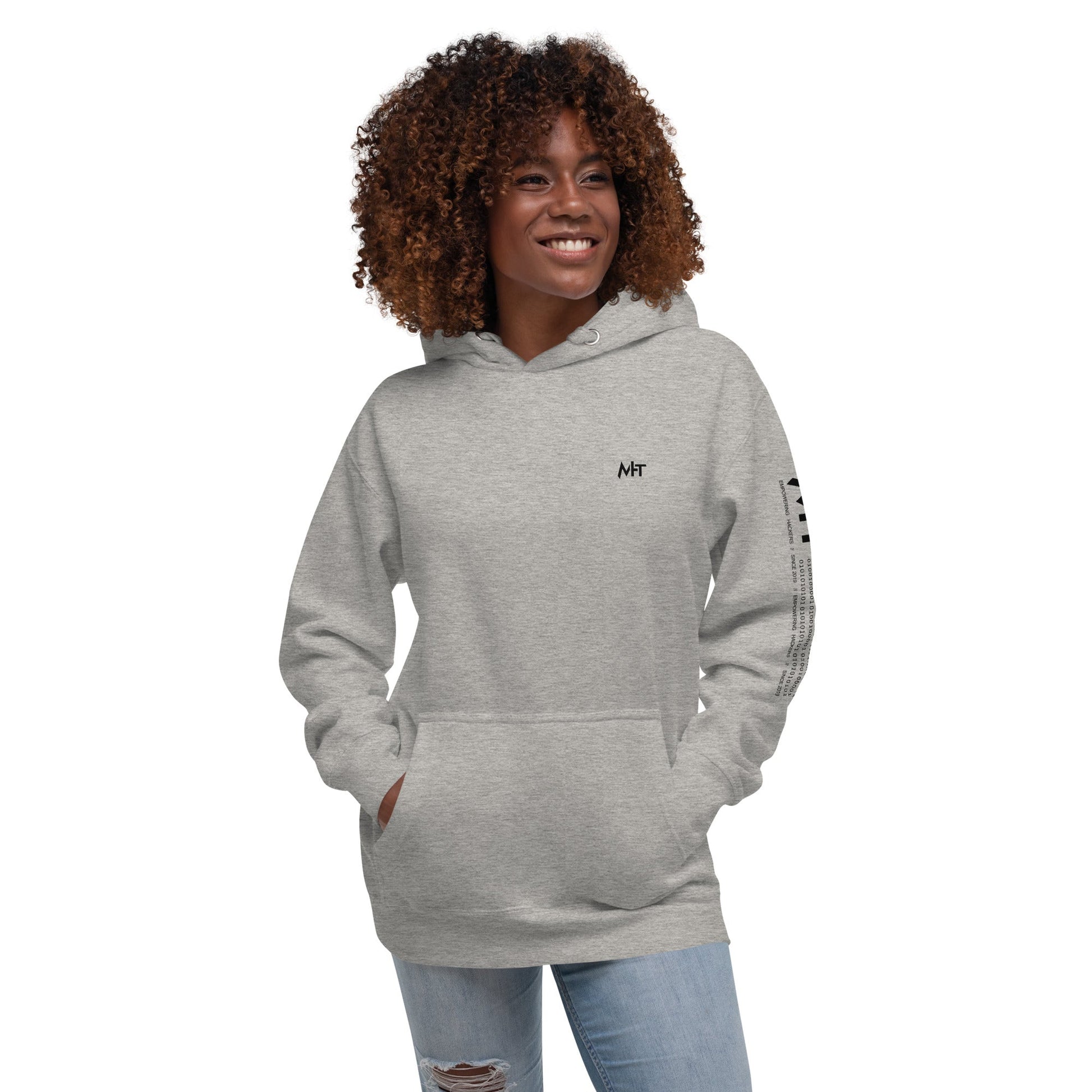 Bearish And Bullish (DB) in Light color - Unisex Hoodie ( Back Print ) by DarkByteGear