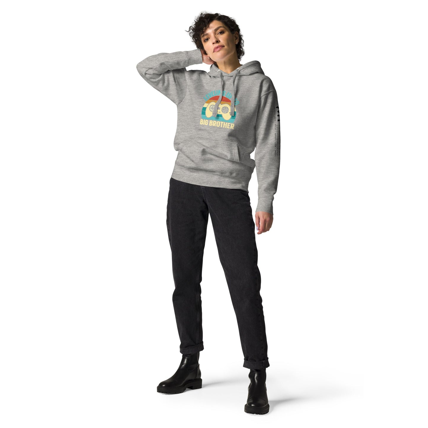 Levelling up to Big Brother V2 in Darker Shade - Unisex Hoodie by DarkByteGear